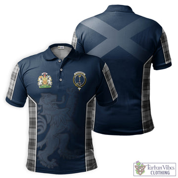 Glendinning Tartan Men's Polo Shirt with Family Crest and Lion Rampant Vibes Sport Style Kid - Tartan Vibes Clothing