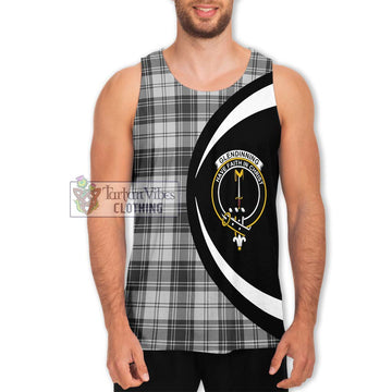 Glendinning Tartan Men's Tank Top with Family Crest Circle Style Men - Tartan Vibes Clothing