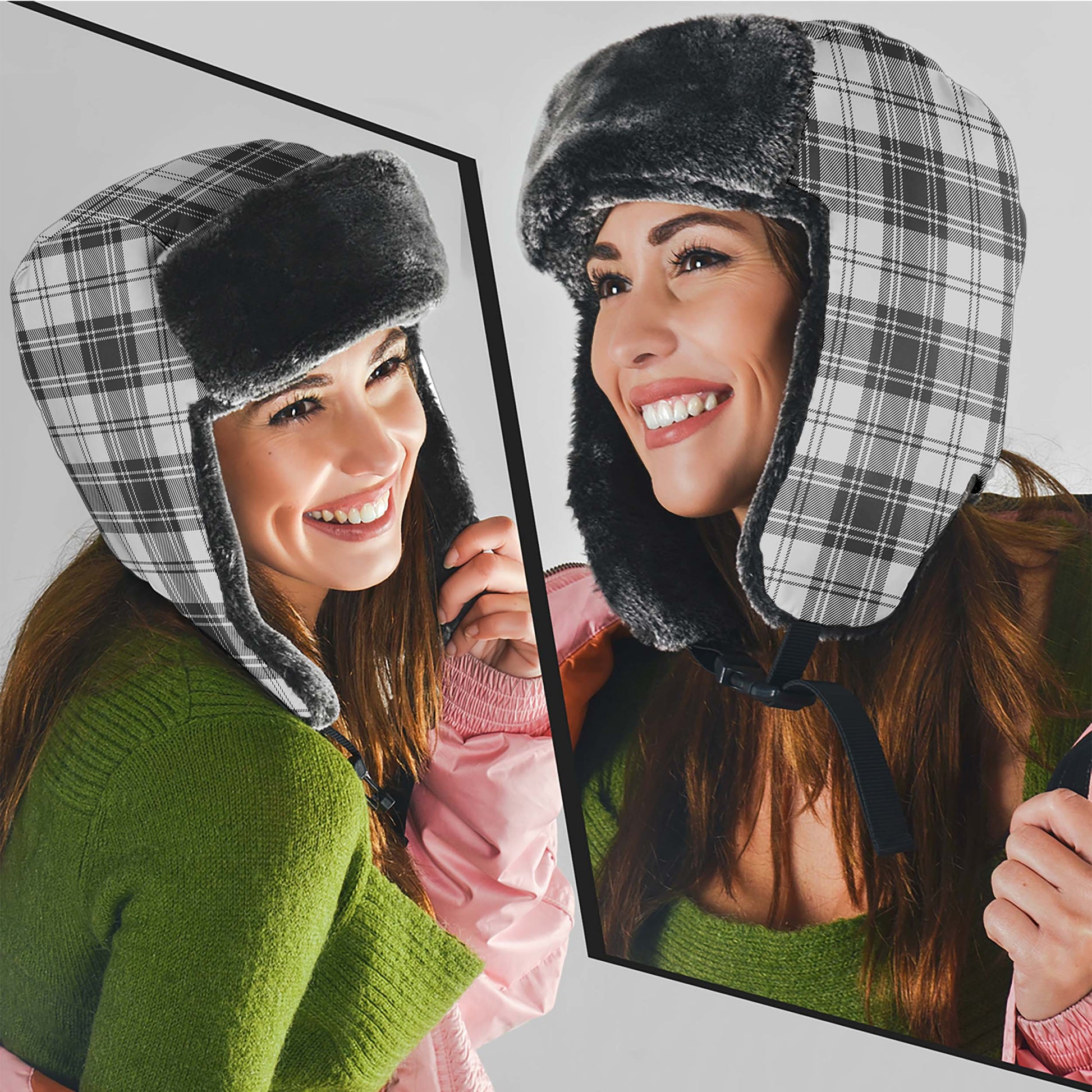 Glendinning Tartan Winter Trapper Hat Winter Trapper Hat Universal Fit Circumference 22.8in (58cm) - Tartan Vibes Clothing