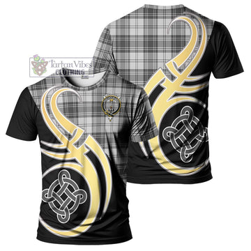 Glendinning Tartan T-Shirt with Family Crest and Celtic Symbol Style Kid's Shirt - Tartan Vibes Clothing