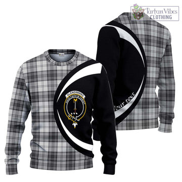 Glendinning Tartan Ugly Sweater with Family Crest Circle Style Unisex - Tartan Vibes Clothing