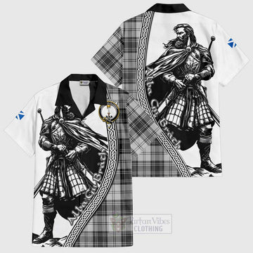 Glendinning Tartan Clan Crest Hawaiian Shirt with Highlander Warrior Celtic Style Kid - Tartan Vibes Clothing