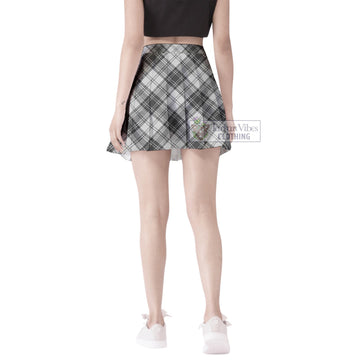 Glendinning Tartan Women's Plated Mini Skirt Cross Style - Tartan Vibes Clothing