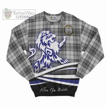 Glendinning Tartan Sweatshirt with Alba Gu Brath Regal Lion Emblem - Tartan Vibes Clothing