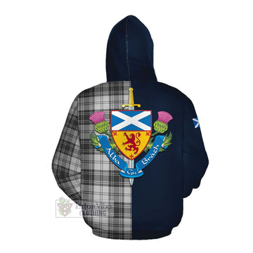 Glendinning Tartan Cotton Hoodie Alba with Scottish Lion Royal Arm Half Style Pullover Hoodie - Tartan Vibes Clothing