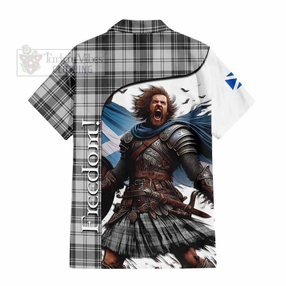 Glendinning Crest Tartan Hawaiian Shirt Inspired by the Freedom of Scottish Warrior - Tartan Vibes Clothing