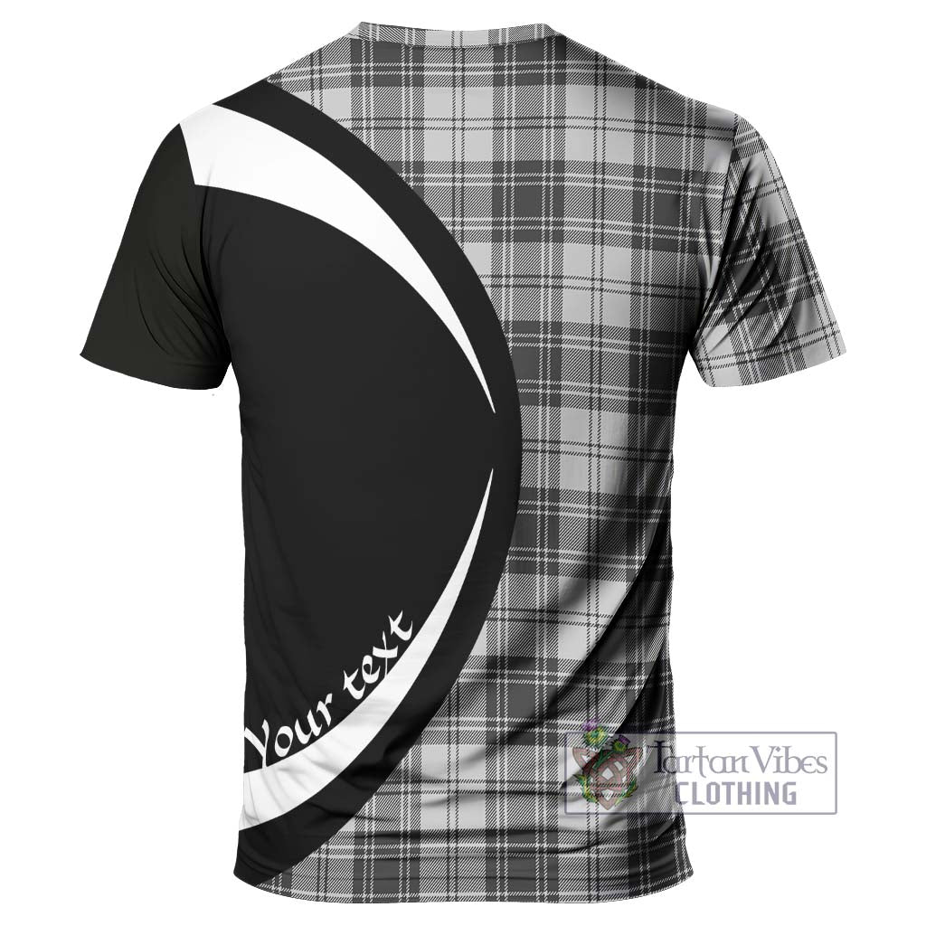 Tartan Vibes Clothing Glendinning Tartan T-Shirt with Family Crest Circle Style