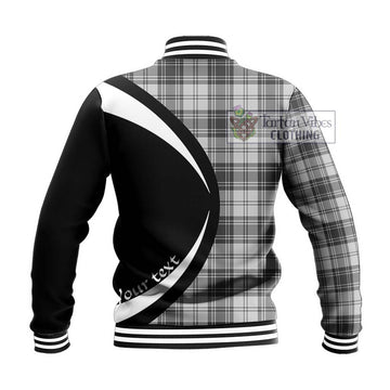 Glendinning Tartan Baseball Jacket with Family Crest Circle Style - Tartan Vibes Clothing