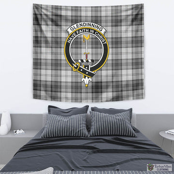 Glendinning Tartan Tapestry Wall Hanging and Home Decor for Room with Family Crest - Tartan Vibes Clothing