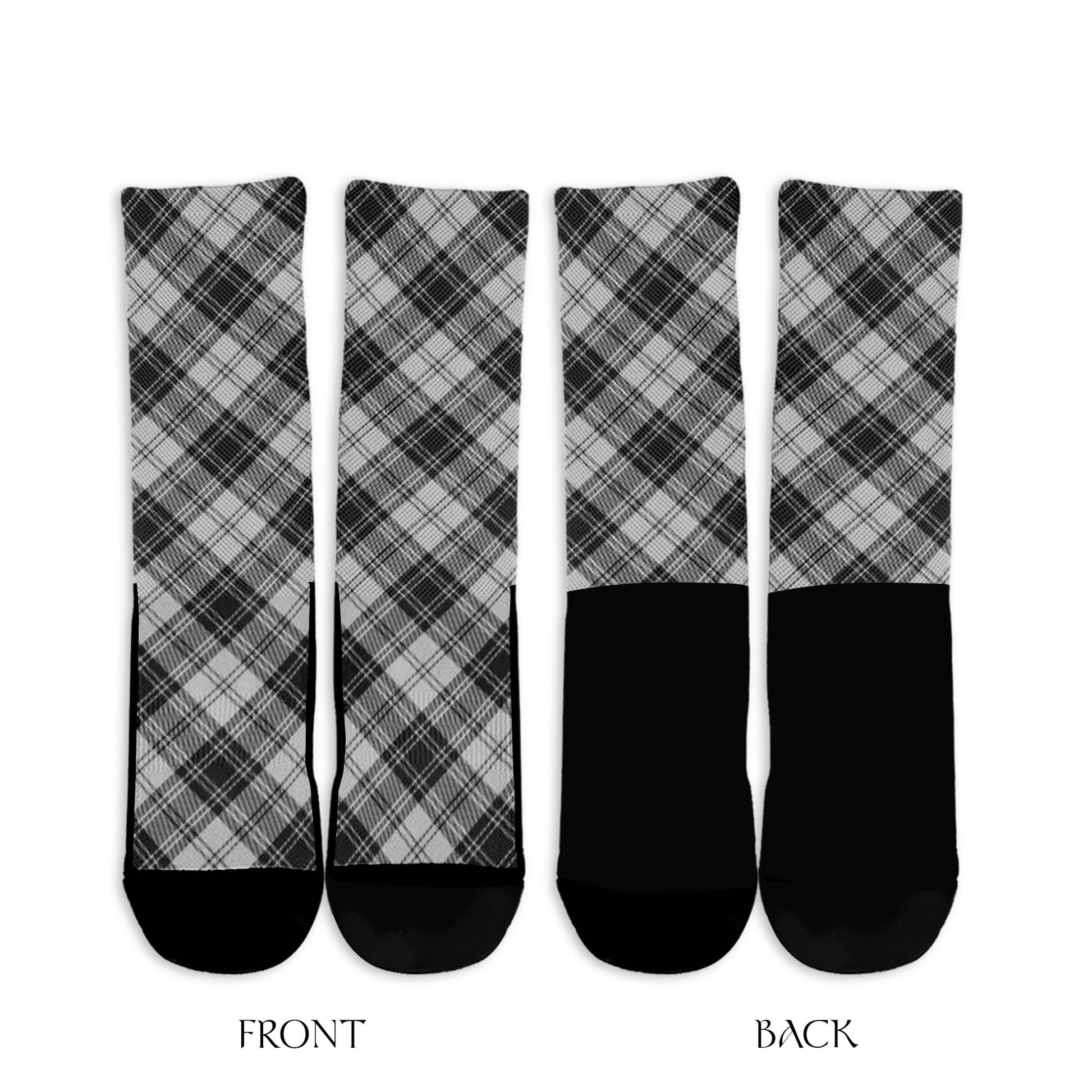 Glendinning Tartan Crew Socks Cross Style - Tartan Vibes Clothing