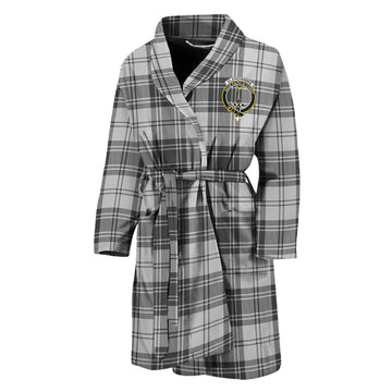 Glendinning Tartan Bathrobe with Family Crest Unisex M - Tartan Vibes Clothing