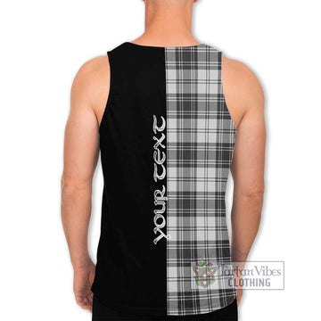 Glendinning Tartan Men's Tank Top with Family Crest and Half Of Me Style - Tartanvibesclothing Shop