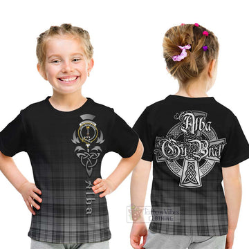 Glendinning Tartan Kid T-Shirt Featuring Alba Gu Brath Family Crest Celtic Inspired - Tartan Vibes Clothing