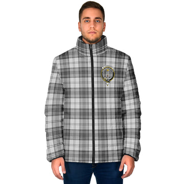 Glendinning Tartan Padded Jacket with Family Crest - Tartan Vibes Clothing