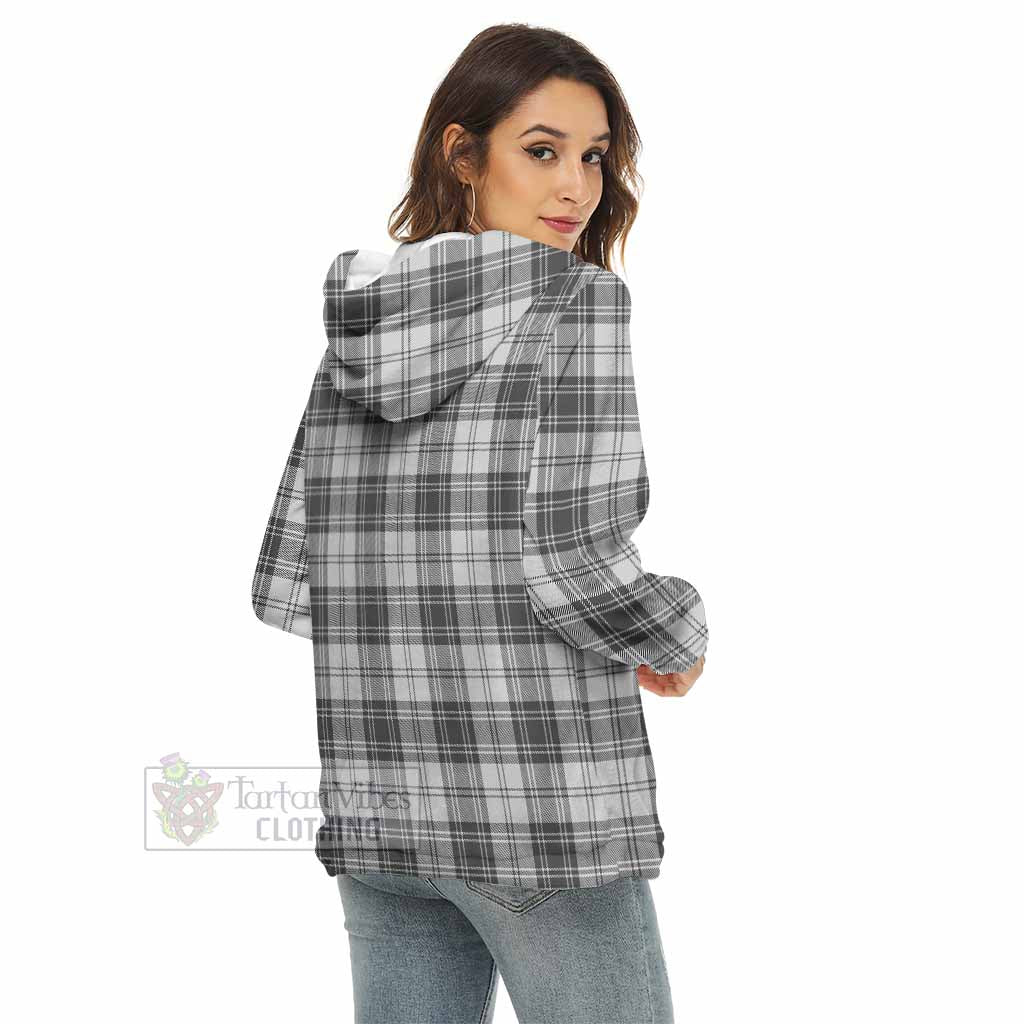 Glendinning Tartan Women's Borg Fleece Hoodie with Half Zip - Tartan Vibes Clothing