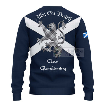 Glendinning Tartan Lion Rampant Ugly Sweater Proudly Display Your Heritage with Alba Gu Brath and Clan Name - Tartan Vibes Clothing