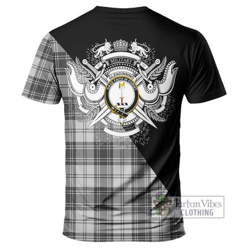 Glendinning Tartan T-Shirt with Family Crest and Military Logo Style - Tartan Vibes Clothing