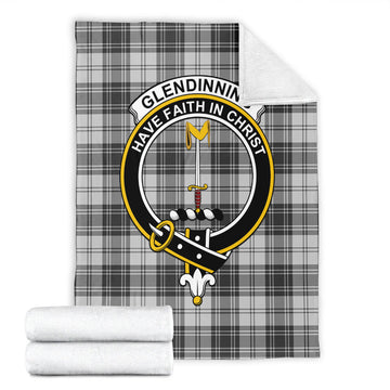Glendinning Tartan Blanket with Family Crest - Tartan Vibes Clothing