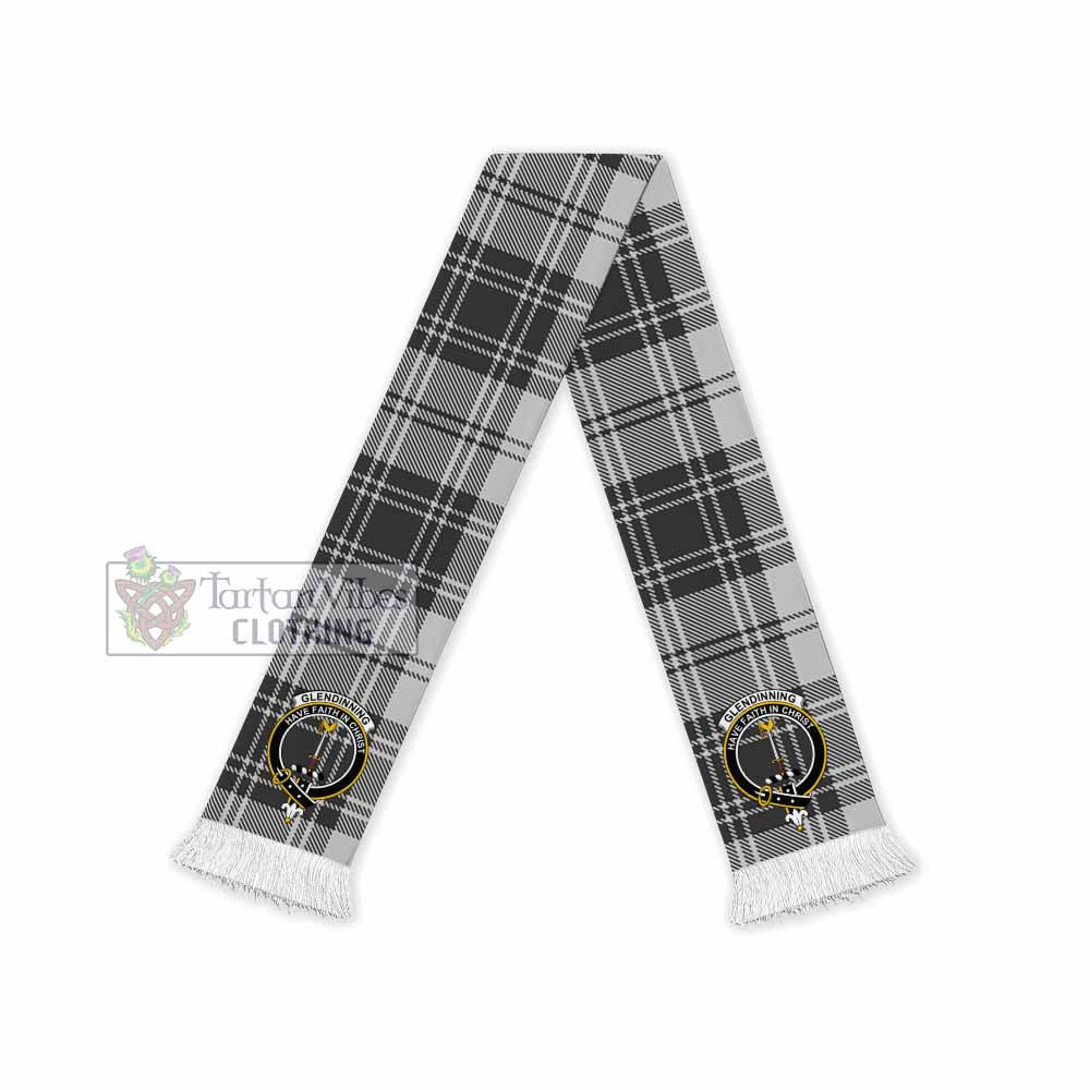 Tartan Vibes Clothing Glendinning Tartan Ruffneck Scarf with Family Crest