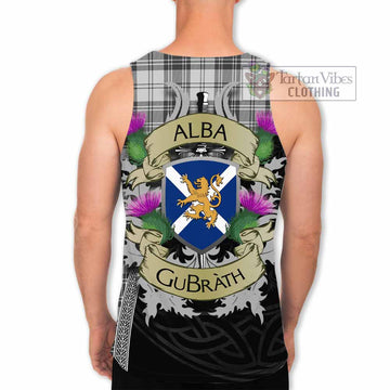 Glendinning Tartan Family Crest Men's Tank Top Lion Rampant Royal Thistle Shield Celtic Inspired - Tartan Vibes Clothing
