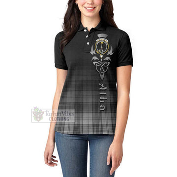 Glendinning Tartan Women's Polo Shirt Featuring Alba Gu Brath Family Crest Celtic Inspired - Tartan Vibes Clothing