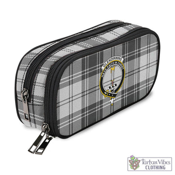 Glendinning Tartan Pen and Pencil Case with Family Crest - Tartan Vibes Clothing