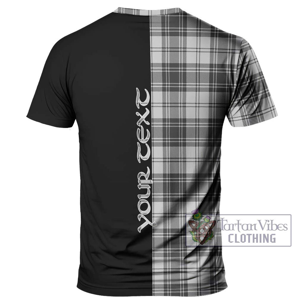 Glendinning Tartan T-Shirt with Family Crest and Half Of Me Style - Tartanvibesclothing Shop
