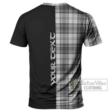 Glendinning Tartan T-Shirt with Family Crest and Half Of Me Style - Tartanvibesclothing Shop