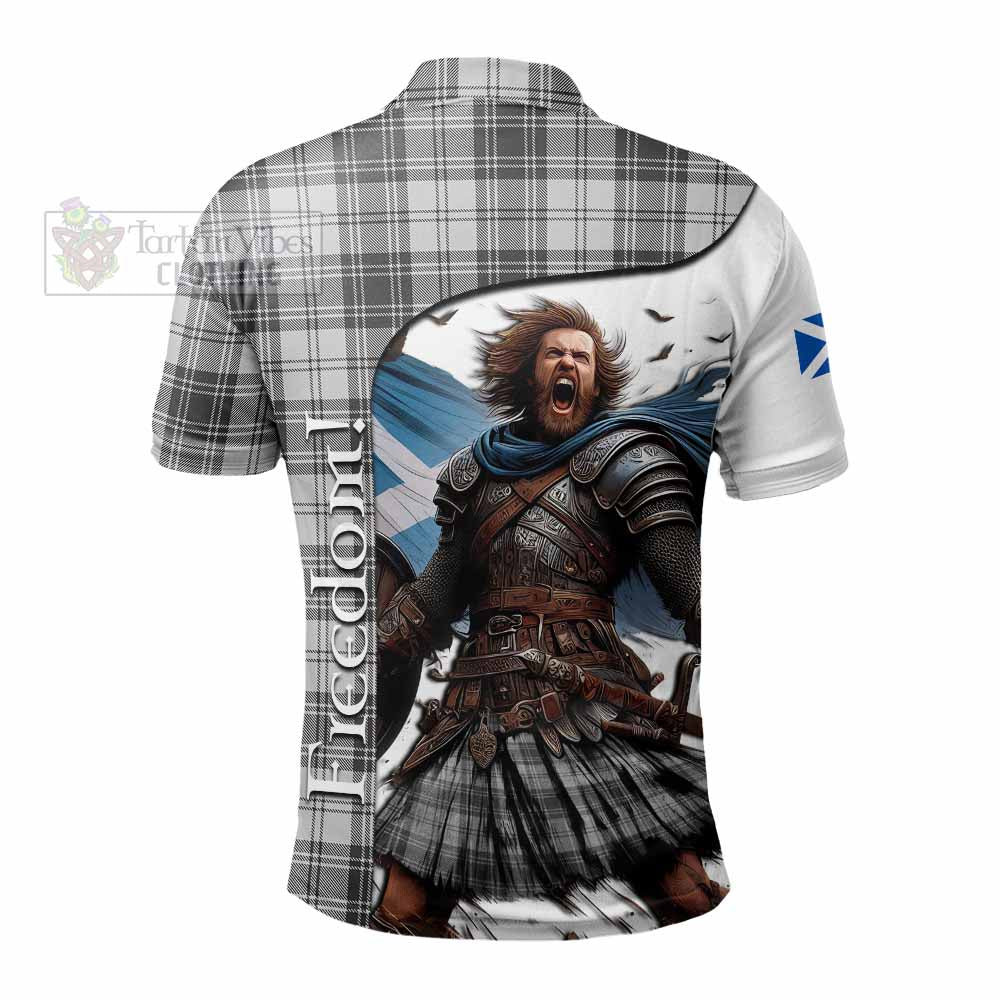Glendinning Crest Tartan Polo Shirt Inspired by the Freedom of Scottish Warrior - Tartan Vibes Clothing