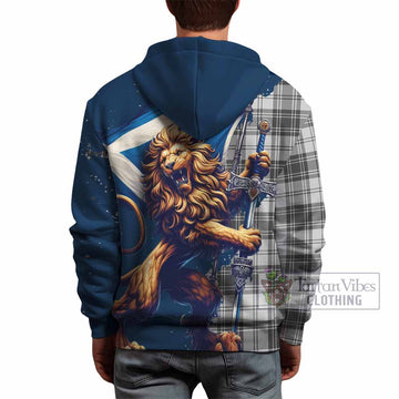 Glendinning Tartan Family Crest Hoodie with Scottish Majestic Lion - Tartan Vibes Clothing