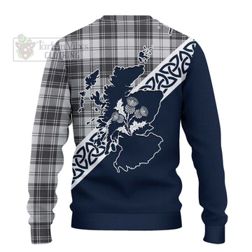 Glendinning Tartan Ugly Sweater Featuring Thistle and Scotland Map - Tartan Vibes Clothing