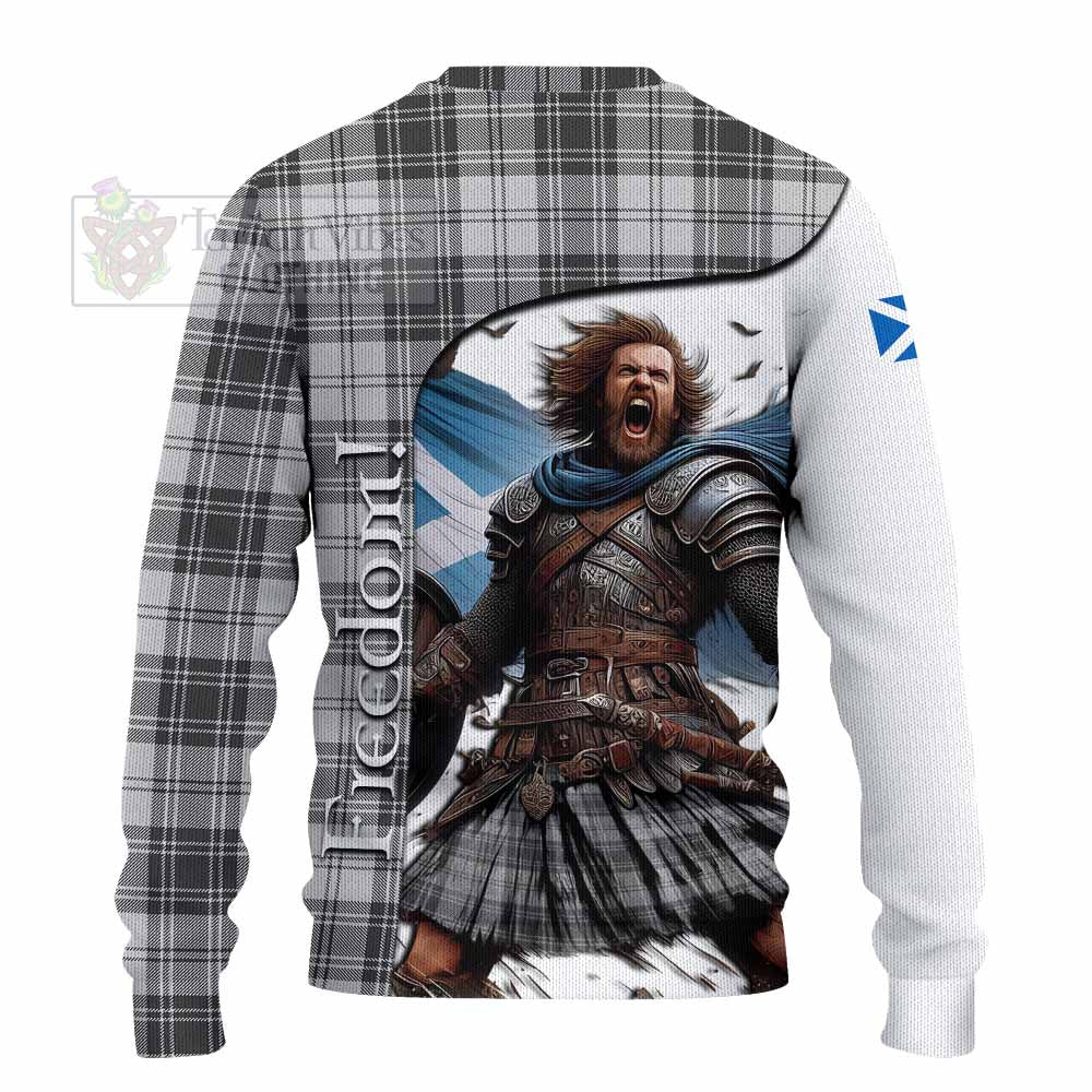 Glendinning Crest Tartan Knitted Sweater Inspired by the Freedom of Scottish Warrior - Tartan Vibes Clothing