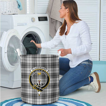 Glendinning Tartan Laundry Basket with Family Crest - Tartanvibesclothing Shop