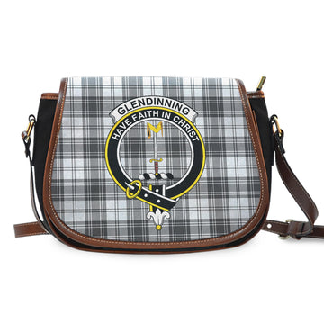 Glendinning Tartan Saddle Bag with Family Crest - Tartan Vibes Clothing