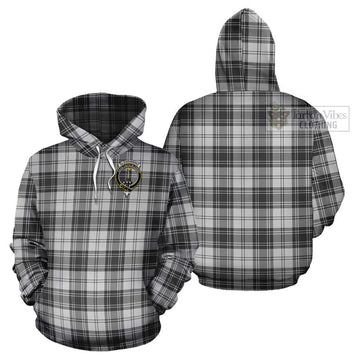 Glendinning Tartan Cotton Hoodie with Family Crest - Tartan Vibes Clothing