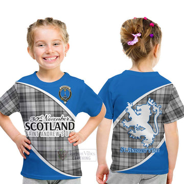 Glendinning Family Crest Tartan Kid T-Shirt Celebrate Saint Andrew's Day in Style - Tartan Vibes Clothing