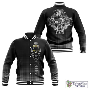 Glendinning Tartan Baseball Jacket Featuring Alba Gu Brath Family Crest Celtic Inspired - Tartan Vibes Clothing