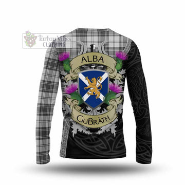 Glendinning Tartan Family Crest Long Sleeve T-Shirt Lion Rampant Royal Thistle Shield Celtic Inspired - Tartan Vibes Clothing