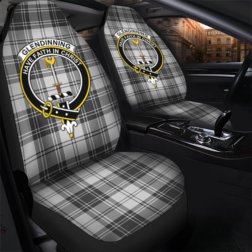 Glendinning Tartan Car Seat Cover with Family Crest - Tartan Vibes Clothing
