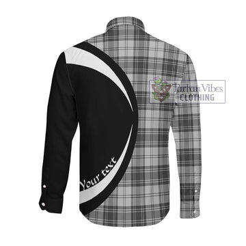 Glendinning Tartan Long Sleeve Button Up with Family Crest Circle Style Men's Shirt - Tartan Vibes Clothing