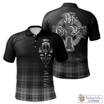 Glendinning Tartan Polo Shirt Featuring Alba Gu Brath Family Crest Celtic Inspired - Tartan Vibes Clothing