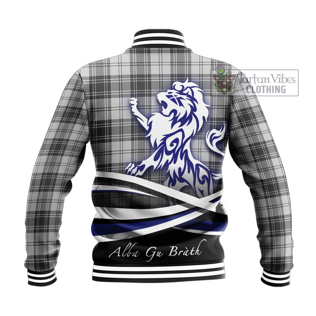 Glendinning Tartan Baseball Jacket with Alba Gu Brath Regal Lion Emblem - Tartan Vibes Clothing