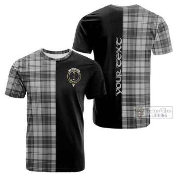 Glendinning Tartan Cotton T-shirt with Family Crest and Half Of Me Style
