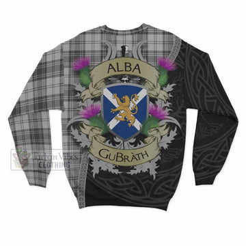 Glendinning Tartan Family Crest Sweatshirt Lion Rampant Royal Thistle Shield Celtic Inspired - Tartan Vibes Clothing