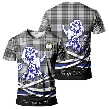 Glendinning Tartan T-Shirt with Alba Gu Brath Regal Lion Emblem