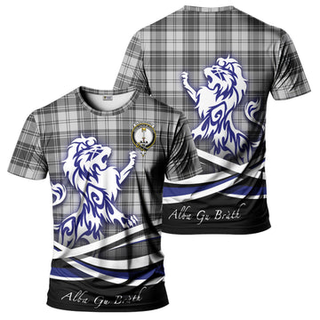 Glendinning Tartan T-Shirt with Alba Gu Brath Regal Lion Emblem - Tartan Vibes Clothing
