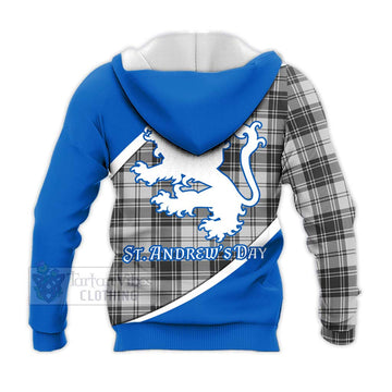 Glendinning Family Crest Tartan Knitted Hoodie Celebrate Saint Andrew's Day in Style - Tartan Vibes Clothing