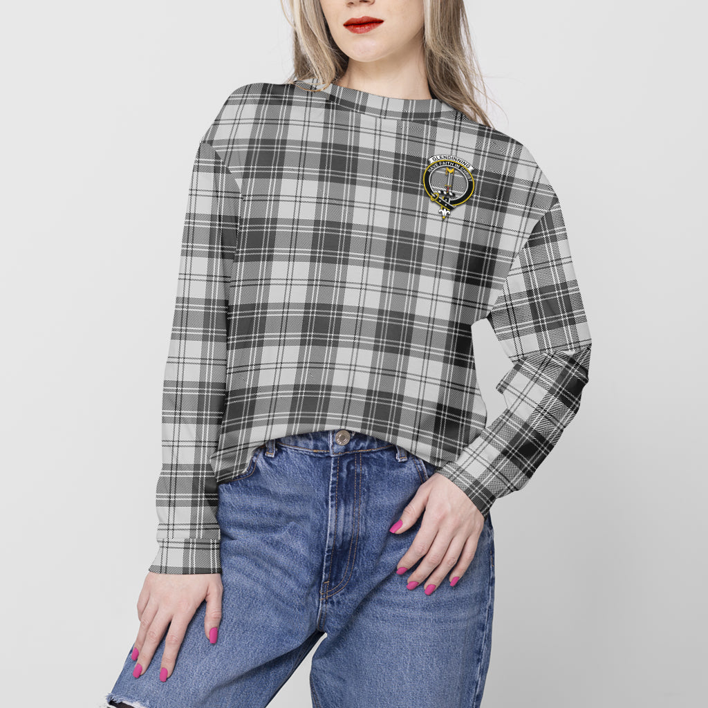 Glendinning Tartan Sweatshirt with Family Crest - Tartan Vibes Clothing