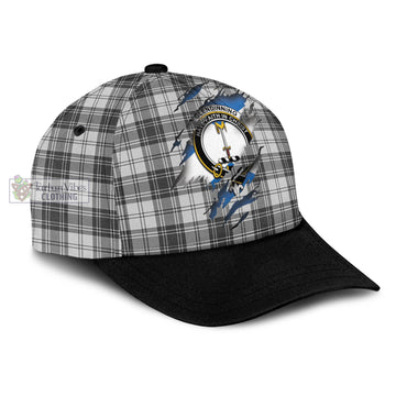 Glendinning Tartan Classic Cap with Family Crest In Me Style