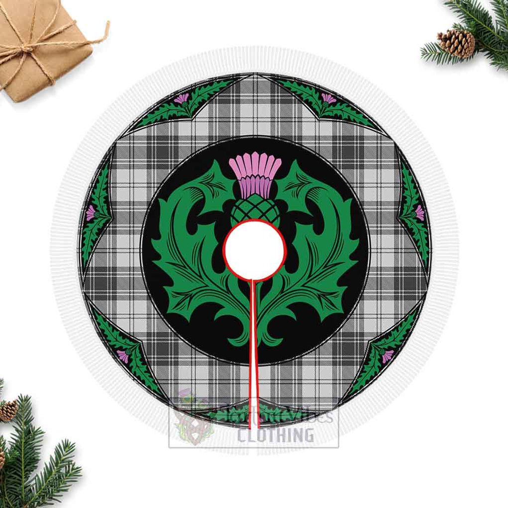 Glendinning Tartan Christmas Tree Skirt Scottish Thistle Style Fringed Tree Skirts - Tartan Vibes Clothing